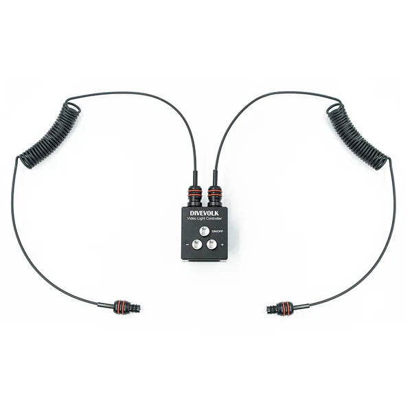 Remote Control with Dual Optical Fiber Cables for SL50 and SL120 Video Lights-Aquatics Sports