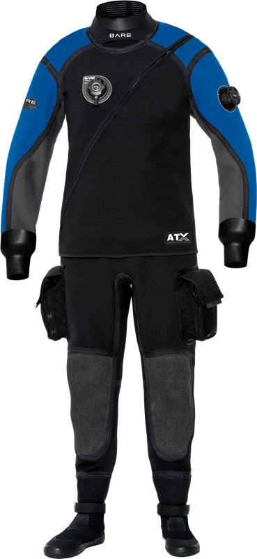 SENTRY TECH DRY - MADE TO ORDER - RED, BLK, BLU Men's Drysuit-Aquatic Sports
