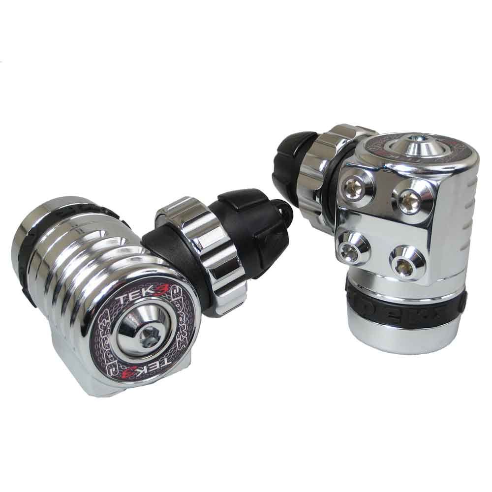TEK3 LH + RH 1st Stages DIN Twinset Technical Diving Product Photo